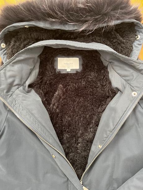 Damska zimna bunda s pravou kozusinou, m