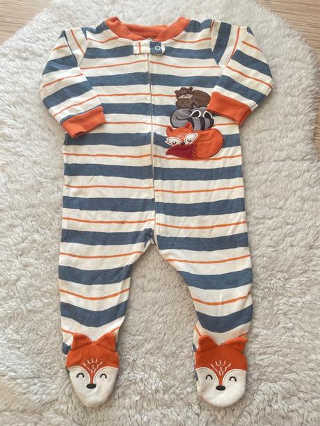 Bavlnene pasikave pyzamo zvieratka, koala baby,68