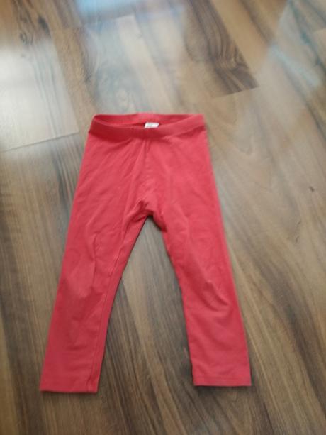 Červené leginky h&m, h&m,92