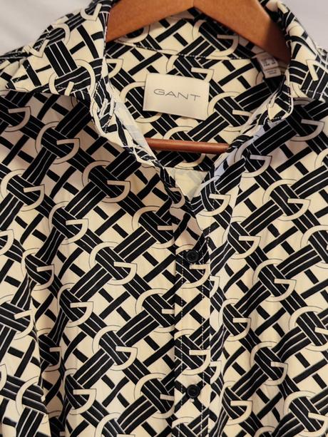 Gant originál monogram luxusné košeľové šaty, gant,s
