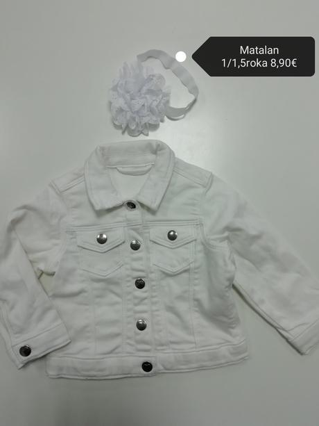 Biela rifľová bunda matalan, matalan,86