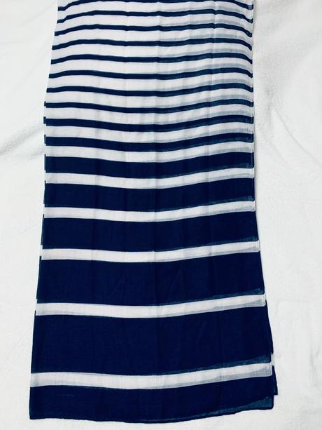 Pasikavý tenší šál dvojfarebný orsay, orsay