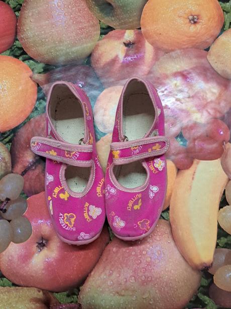 Dievčenské balerínky na suchý zips, 25