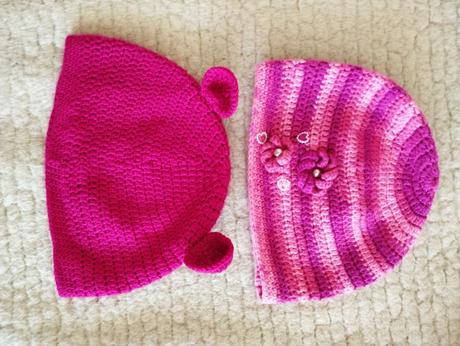 Ponúkam na predaj pekné ručne háčkované čiap, 44