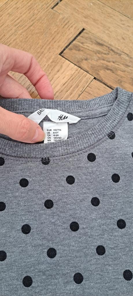 Predlzena mikina, h&m,110