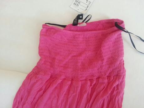 Šaty bez ramienok, h&m,xs