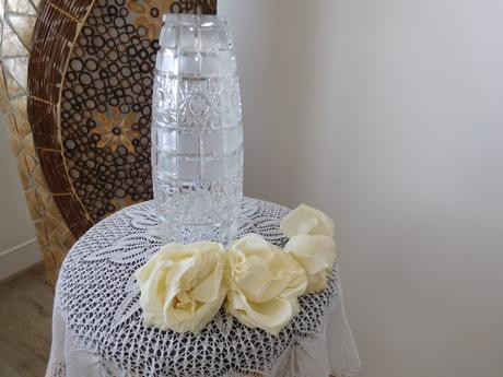 Krásna kryštálová váza -top top stav, 