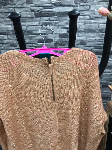 Pieskový sveter s trblietkami, vero moda,s