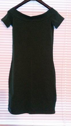 Bavlnene saty - odhalene ramena, s