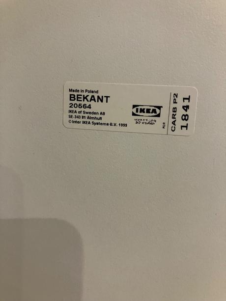 Praktický prac.stôl ikea-bekant+zásuvkový diel mic,