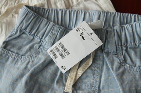 Šortky - niektoré nenosené, h&m,86