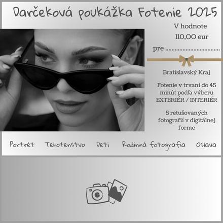 Darčeková poukážka / fotenie, 