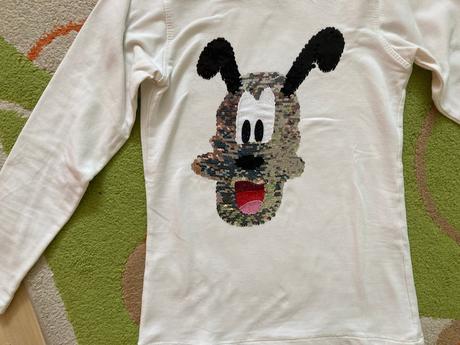 Dievčenský pulóvrik s meniacim psíkom, 140