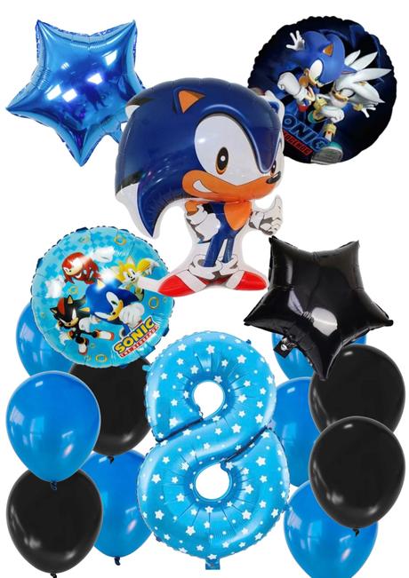 Balóny ježko sonic/knuckles/shadow- až 15/16/17/18, 