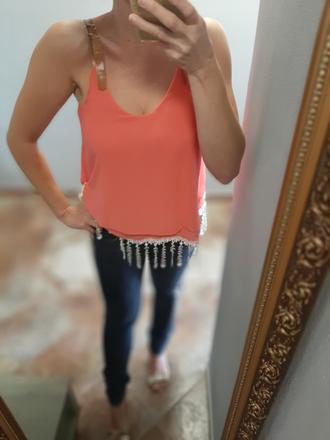 Letný top na remienka, l