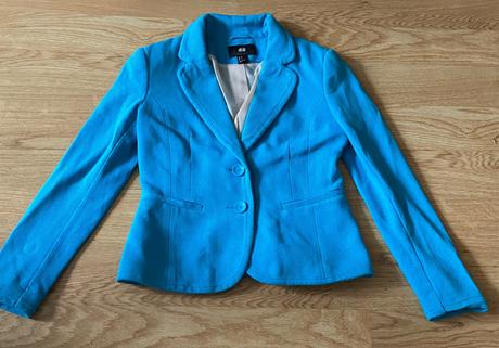 Modré sako, h&m,s