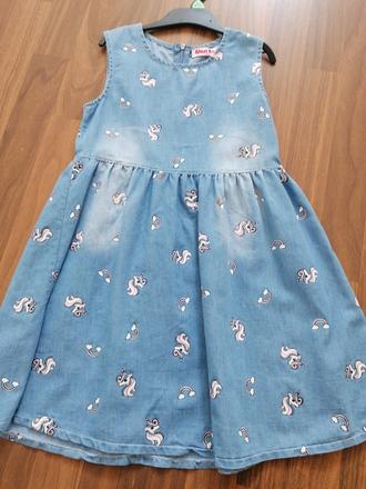 Šaty riflove 128, 128