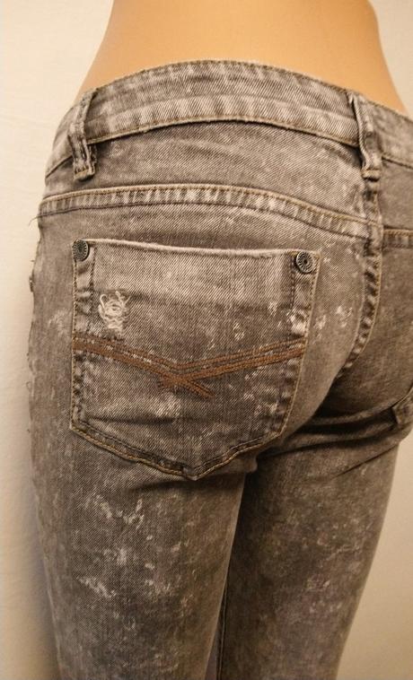 Dámske elastické sivé rifle, newplay, s