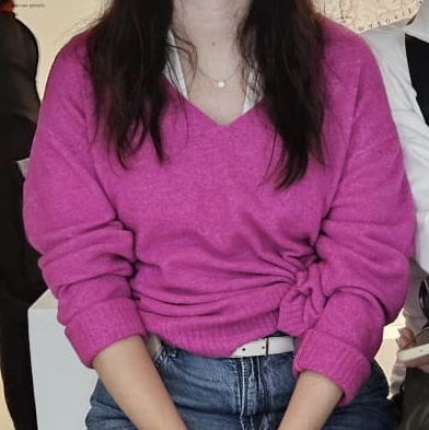 Cyklamenový sveter, m/l, m