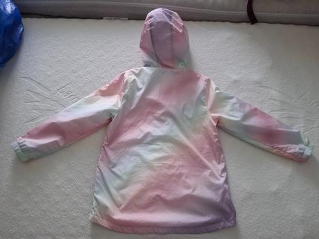 Dúhová bundička podšitá flísom 122/128, f&f,128