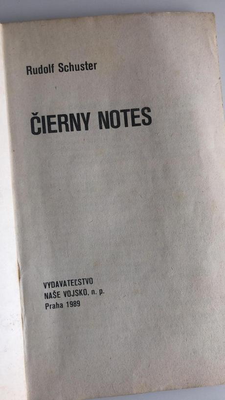 Rudolf schuster - čierny notes,