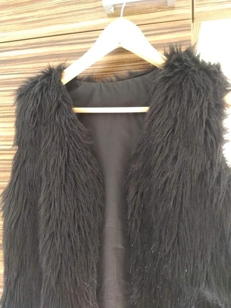 Kožušinová vesta, s