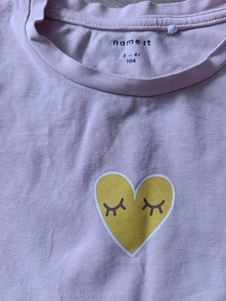 Tričko so srdiečkom, name it,104