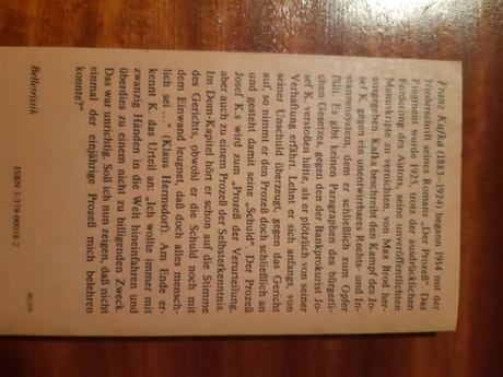 Franz kafka der prozess, 