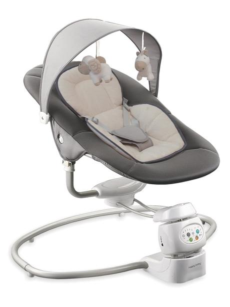 Detské otočné ležadlo 2v1 dark grey,