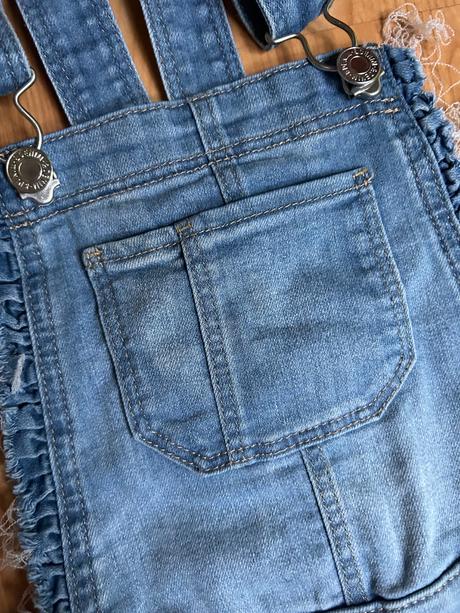 Kraťasy na traky9-10, denim,140