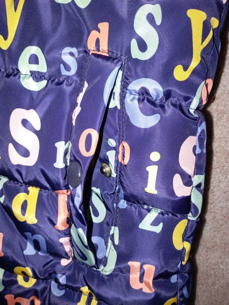 Zimná bunda abecedy, reserved,104