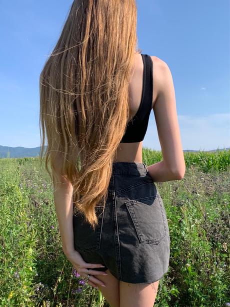 H&m džínsová sukňa, h&m,32