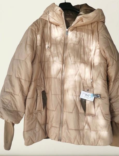 Dámska vetrovka béžová väčšie číslo, 4xl / 5xl / xxxl