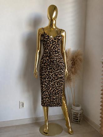 Leopard midi saty, sinsay,s