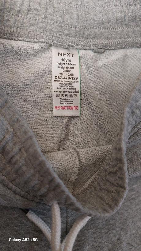 Teplakové šortky next 140, next,140