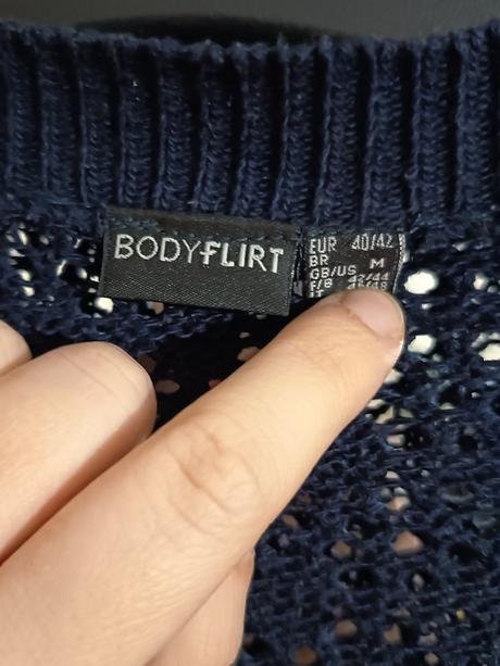 Tmavomodrý kardigán, l