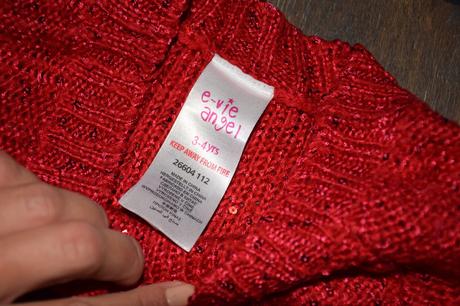 Prekrasne vianocne saticky s trblietkami  na 3-5r., evie angel,104