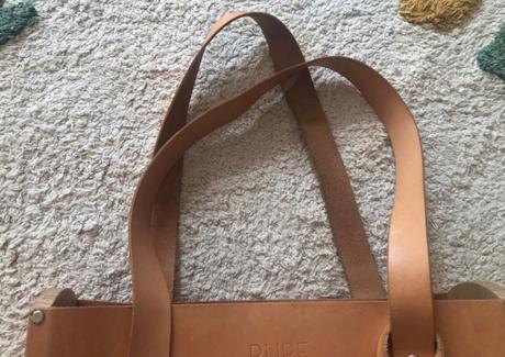 Hnedá kožená shopper kabelka pure, 