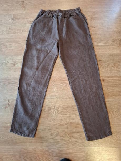 Pánske ľanové nohavice veľ l/34 značka pohan, l