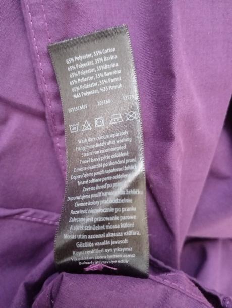 Krásna purpurová košeľa +modrá grátis (už s poštou, f&f,46