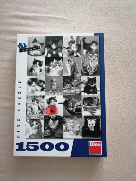 Puzzle 1500 dielikov mačiatka,