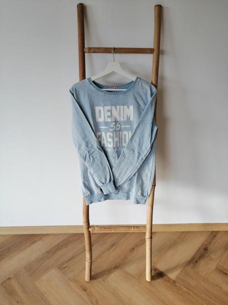 Dámska svetlomodrá mikina, s