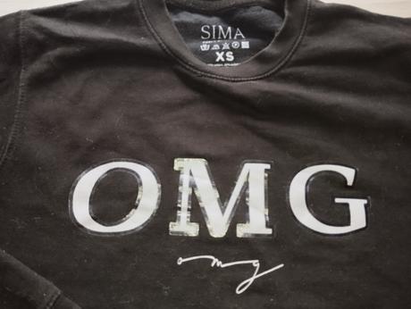Mikina sima omg, xs