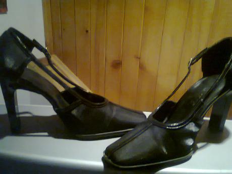 Cierne, leskle topanky -bonmax, 37