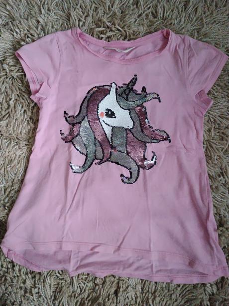 Tričko s flitrami, h&m,122