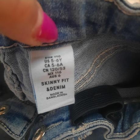 Rifle c. 116 pre dievčatko hm, h&m,116