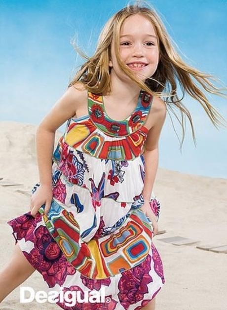 Letné šaty na 9-10r., desigual,134