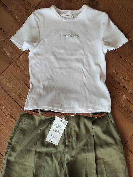 Ľanové nohavice, zara,m