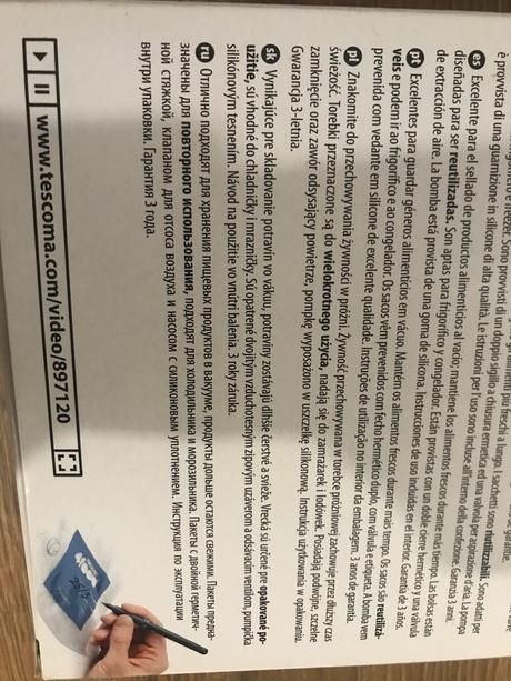 Tescoma - vakuovač na potraviny,