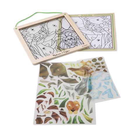 Mozaikový obrázok v ráme safari - vlastná výroba, 